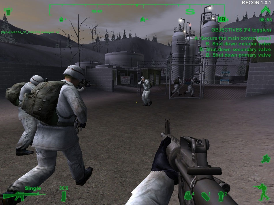 Gameplay from America's Army (2002)